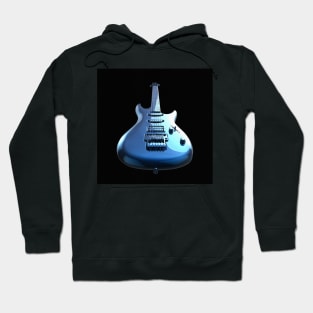 Colourful rock guitar with high gloss reflection. Hoodie